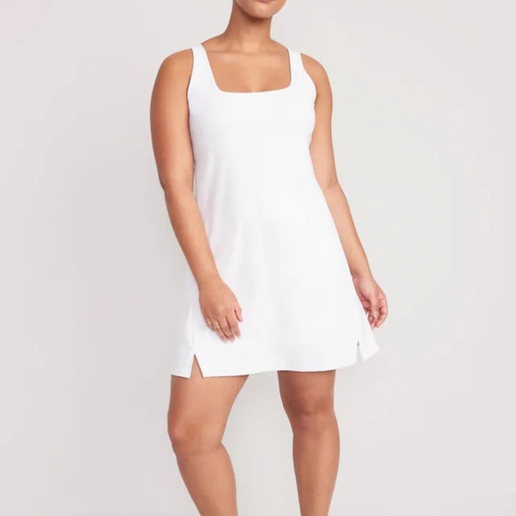 NWT OLD NAVY PowerSoft Sleeveless Dress Color: Calla Lilies - Picture 5 of 8